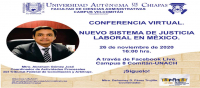 CONFERENCIA VIRTUAL: NUEVO SISTEMA DE JUSTICIA LABORAL EN MÉXICO.