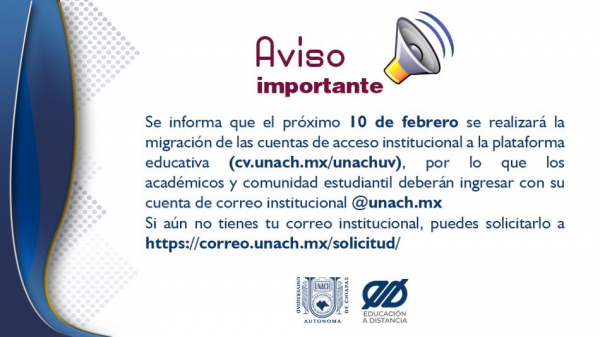 Aviso importante - acceso a la plataforma educativa