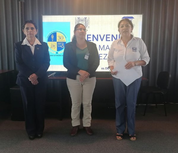 FCA-CVIII-Comitán recibe a docente becaria Conahcyt