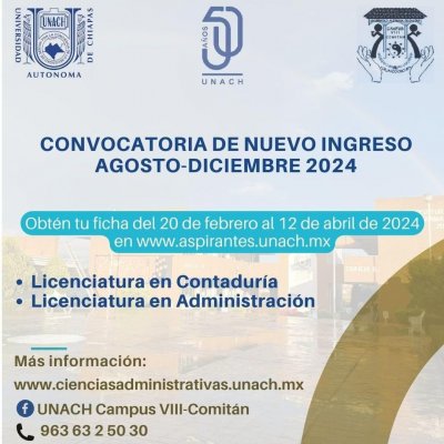 Convocatoria De Nuevo Ingreso 2024