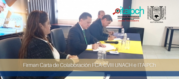 Firman Carta de Colaboración FCA-CVIII UNACH e ITAIPCh