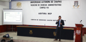 Dictan conferencia: Auditoría de Estados Financieros, en la FCA-Campus VIII.