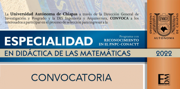 ESPECIALIDAD EN DIDÁCTICA DE LAS MATEMÁTICAS