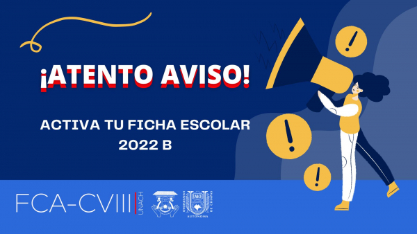 Activa tu ficha escolar 2022B