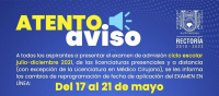 ¡ATENTO AVISO! ASPIRANTES DE NUEVO INGRESO