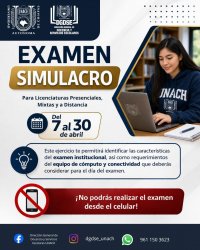 Examen Simulacro del 7 al 30 de abril.