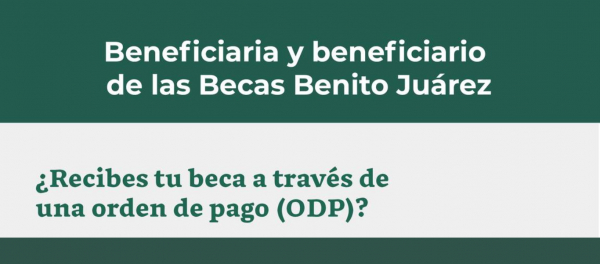 Beneficiaria y beneficiario de las #BecasBenitoJuárez