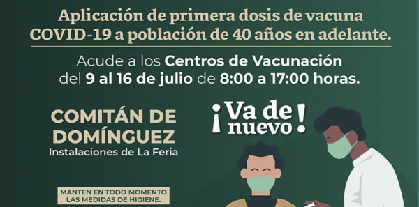 ¡Va de nuevo! Jornada de Vacunación Covid-19 en Chiapas