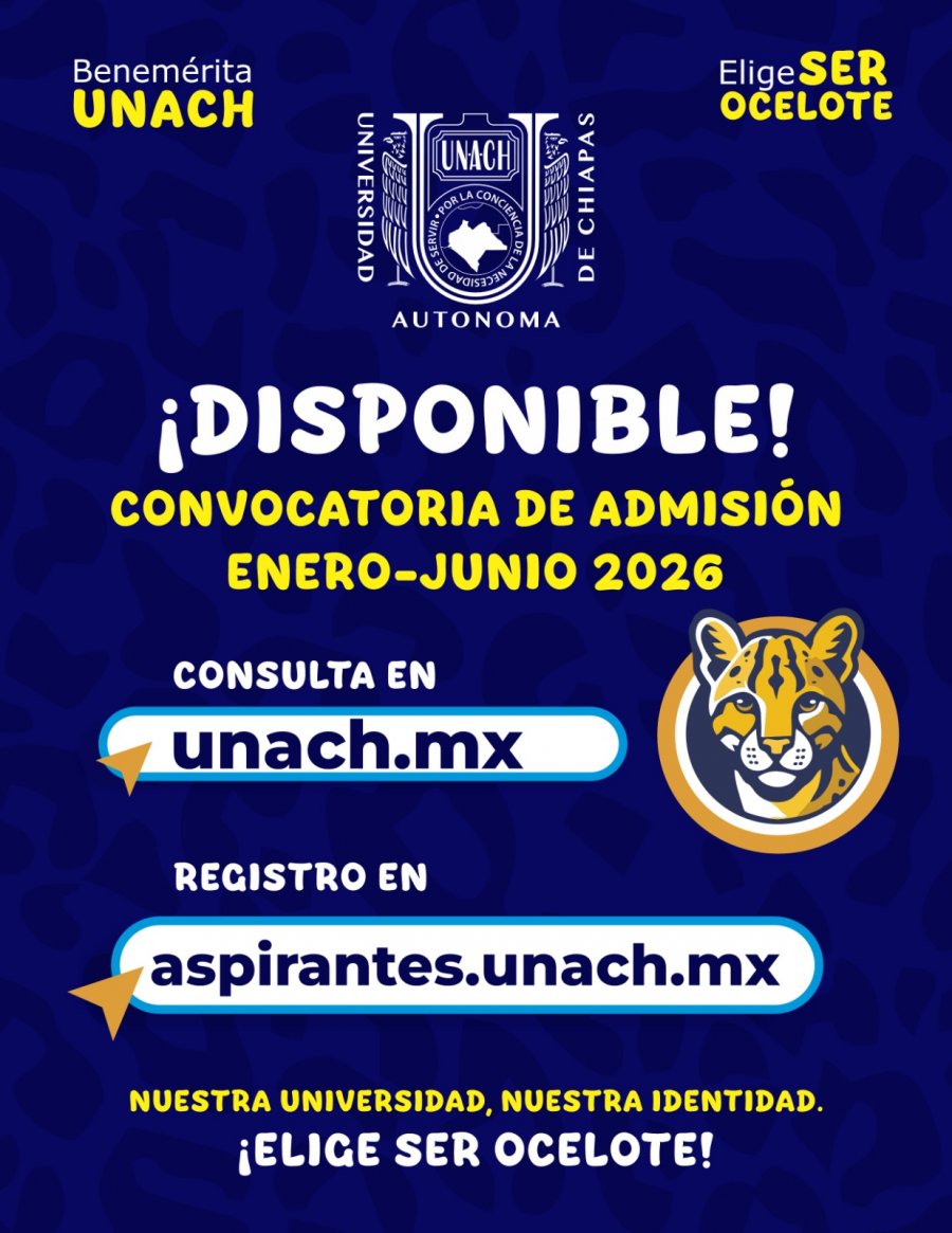 CONVOCATORIA DE ADMISIÓN ENERO-JUNIO 2026