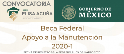 Beca Federal Apoyo a la Manutención 2020-1
