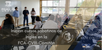 Inician cursos sabatinos de Inglés en la FCA-CVIII Comitán