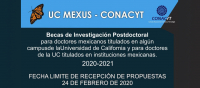 UC MEXUS - CONACYT Becas de investigación Postdoctoral