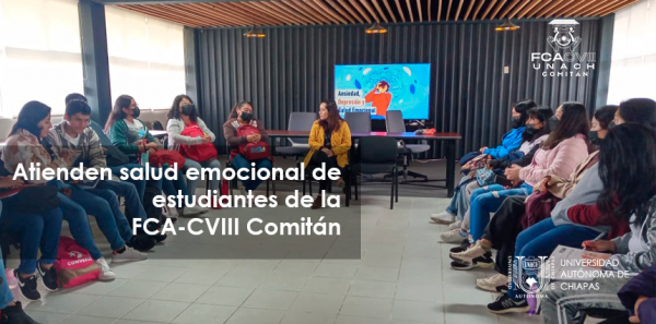 Atienden salud emocional de estudiantes de la FCA-CVIII UNACH