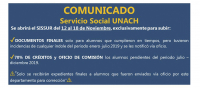 NUEVAS FECHAS PARA SUBIR DOCUMENTOS AL SERVICIO SOCIAL