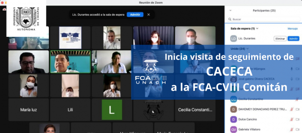 Inicia visita de seguimiento de CACECA a la FCA-CVIII Comitán