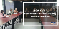 Reunión de desarrollo curricular y educación continua en la FCA-CVIII