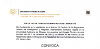 Proceso de Elección de Integrantes del Comité de Investigación y Posgrado del Campus VIII-Comitán