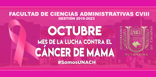 Octubre, mes de la lucha contra el cáncer de mama.