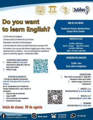 INSCRIPCIONES Y REINSCRIPCIONES A CURSOS SABATINOS DE INGLÉS
