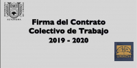 Firma UNACH y STAUNACH contrato colectivo de trabajo 2020.