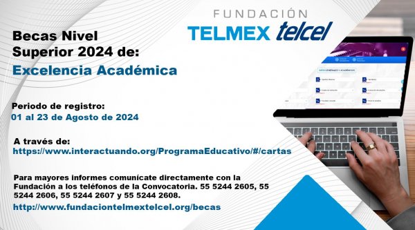 CONVOCATORIA DE BECA FUNDACIÓN TELMEX-TELCEL