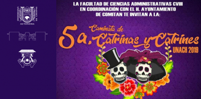 5a. CAMINATA DE CATRINAS Y CATRINES UNACH 2019