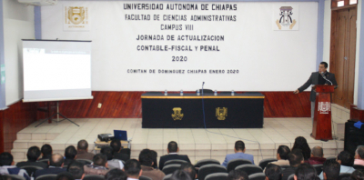 FCA Campus VIII-Comitán sede de la Jornada de actualización del Colegio de Contadores de Comitán.