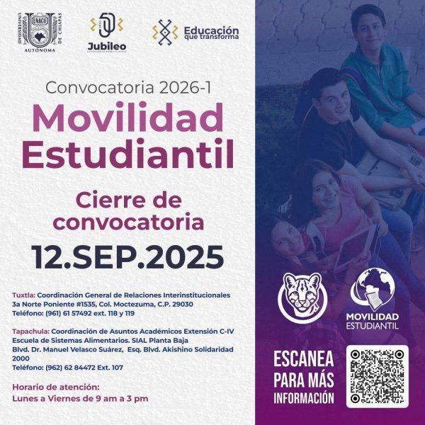 CONVOCATORIA DE MOVILIDAD ESTUDIANTIL 2026